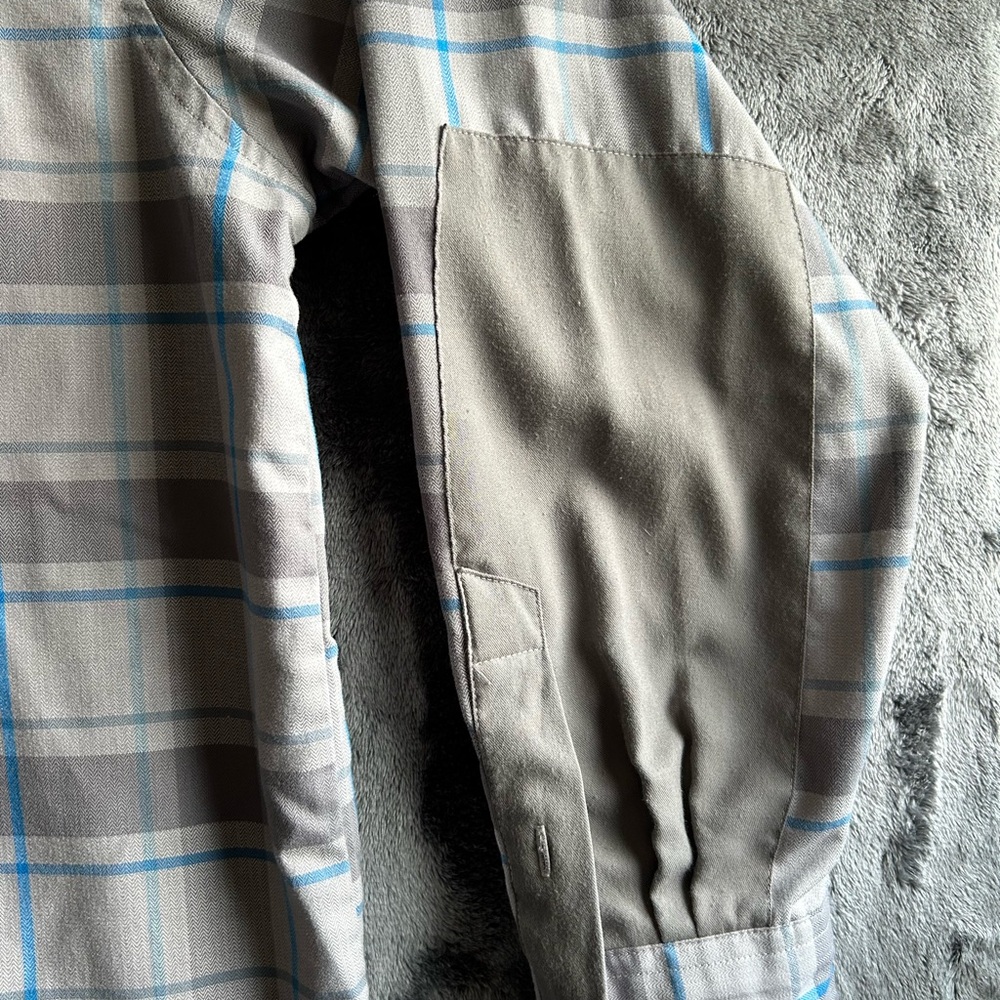 Cabelas‎ Shirt Mens XL Plaid Outdoor Field Shirt Jacket Elbow Patches Hunting - Picture 4 of 11